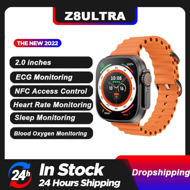 Z8 Ultra 2022 ο 49MM Ʈ ġ ø 8 ׻ ÷     IP68   NFC Smartwatch